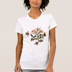 HONEY BEE ,BUTTERFLY AND WILD ROSES ,BEEKEEPER T-Shirt