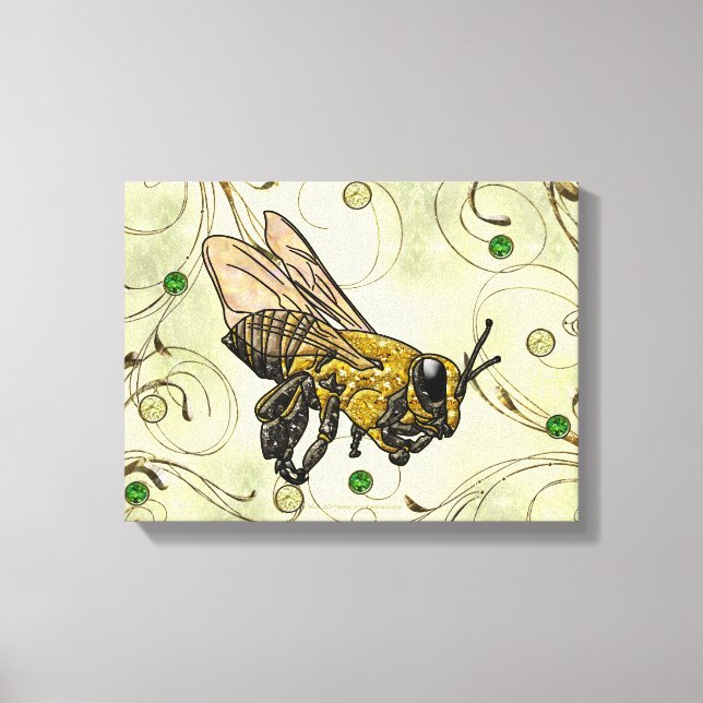 Honey Bee Canvas Print (Front)