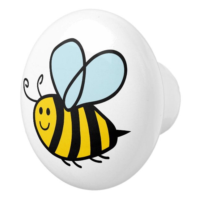 Honey bee cartoon door and drawer pull knobs (Right)