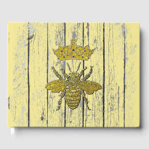 Honey Bee Crest & Your Colour Guest Book