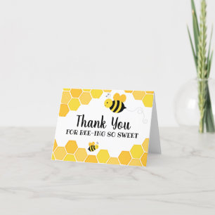 Honey Bee-Day Birthday Thank You Card
