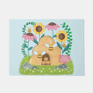 Honey Bee Family Doormat