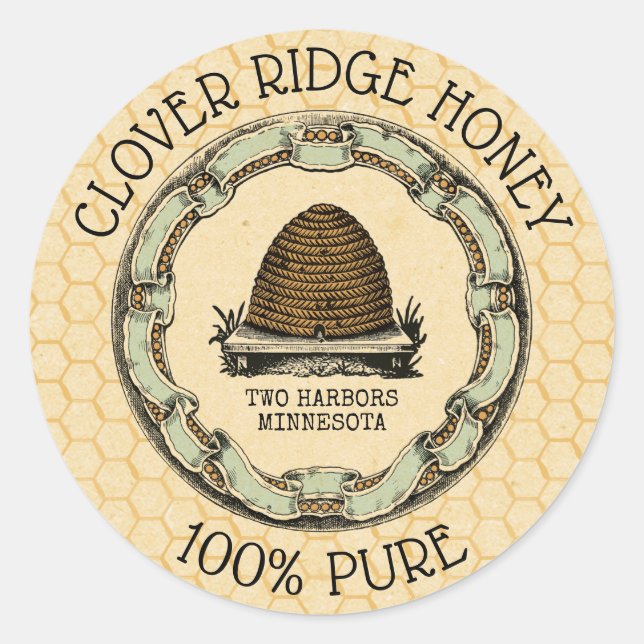 Honey Bee Farm Beekeeper Label (Front)