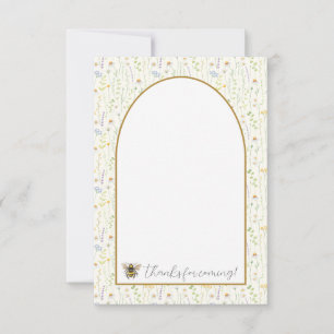 Honey Bee First Birthday Merci Cartes