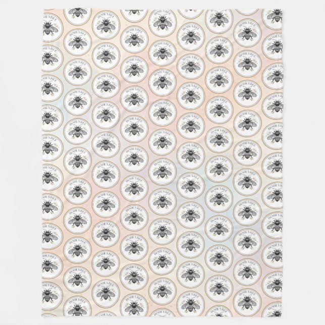 Honey Bee Fleece Blanket (Front)