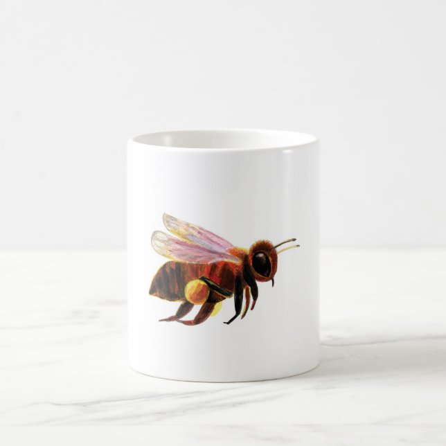 Honey Bee Flying Coffee Mug (Center)