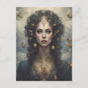 Honey Bee Goddess Postcard