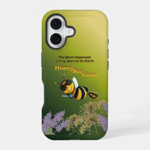 Honey Bee Good Bee Graphic With An Attitude iPhone 16 Case
