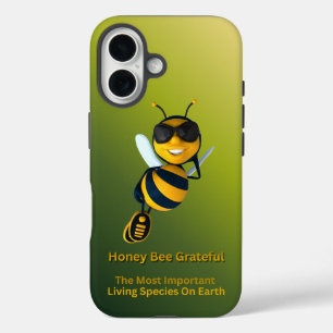 Honey Bee Grateful Graphic With Attitude iPhone 16 Case