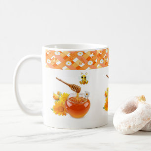 Honey Bee Hearts Mug