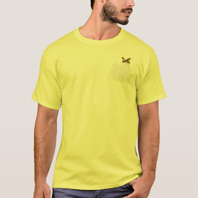 Honey Bee Honey Seller Beekeeper Apiarist Custom T-Shirt (Front)