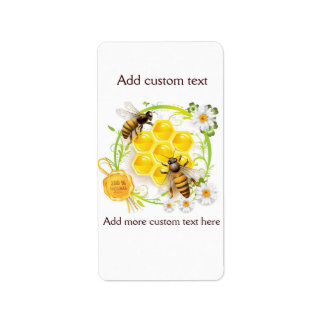 Honey Bee Honey Seller Beekeeper Apiarist Label