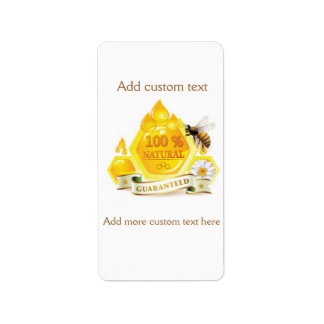 Honey Bee Honey Seller Beekeeper Apiarist Label