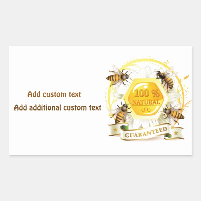 Honey Bee Honey Seller Beekeeper Apiarist Sticker (Front)