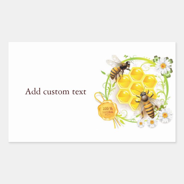 Honey Bee Honey Seller Beekeeper Apiarist Sticker (Front)