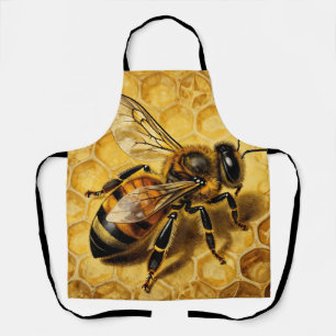 Honey Bee Honeycomb Golden Nature Apron