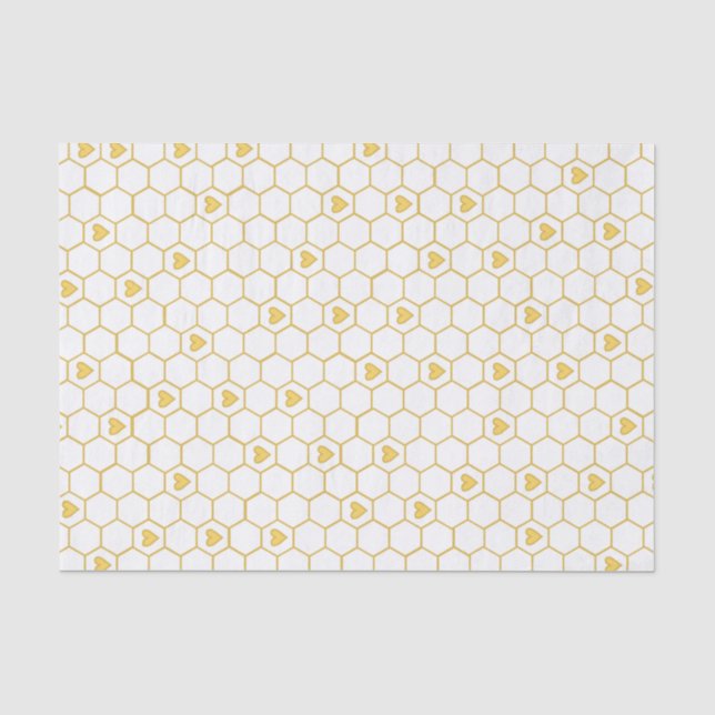 Honey Bee Honeycomb Tissue Paper (Front)