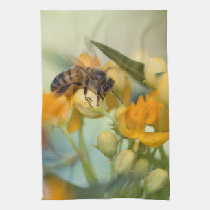 Honey Bee in the spring Kitchen Towel