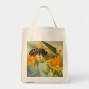 Honey Bee in the spring tote bag