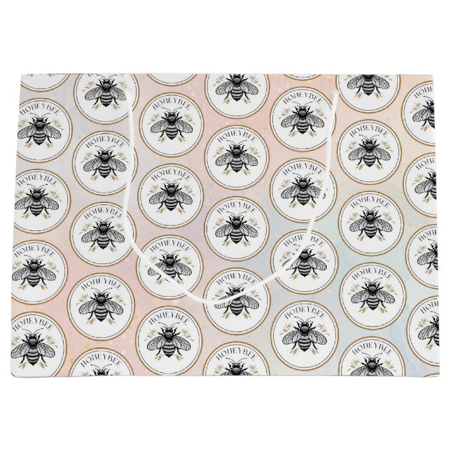 Honey Bee Large Gift Bag (Front)