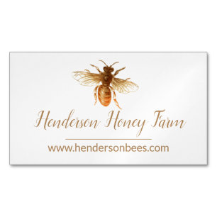 Honey Bee Magnetic Business Card