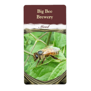 Honey Bee ~ Mead Wine Label