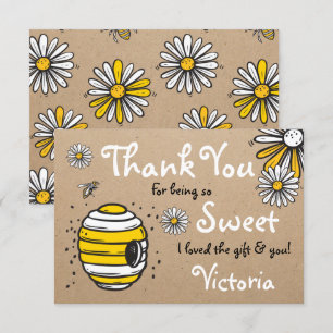 Honey Bee Merci carte de note