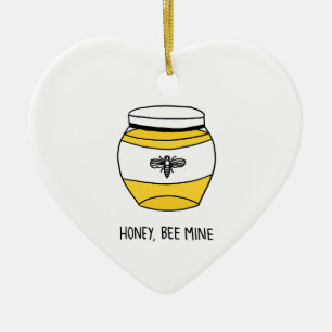 Honey, Bee Mine Ceramic Ornament