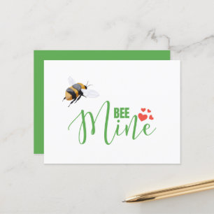 Honey Bee Mine Funny Valentine's Day Card