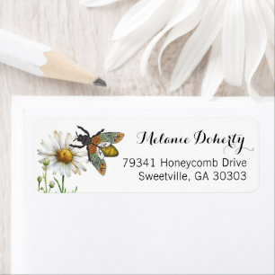 Honey Bee Mommy to Bee Address Label   Bumblebee B