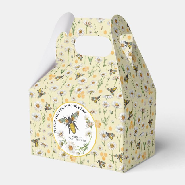 Honey Bee Mommy to Bee Baby Shower Favour Boxes |  (Front Side)
