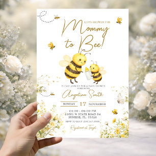 Honey Bee Mommy to Bee Baby Shower Invitation