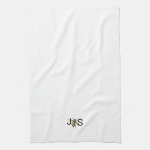 Honey Bee Monogrammed Kitchen Towel