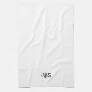 Honey Bee Monogrammed Kitchen Towel