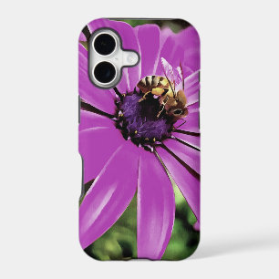 Honey Bee On A Purple African Daisy Art
