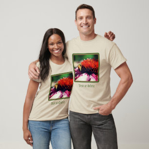 Honey Bee On Daisy Flower Personalized T-Shirt