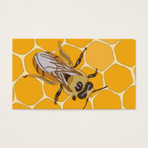 Honey Bee on Honeycomb