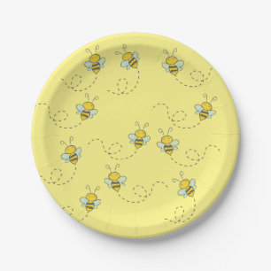 Honey Bee Paper Plate