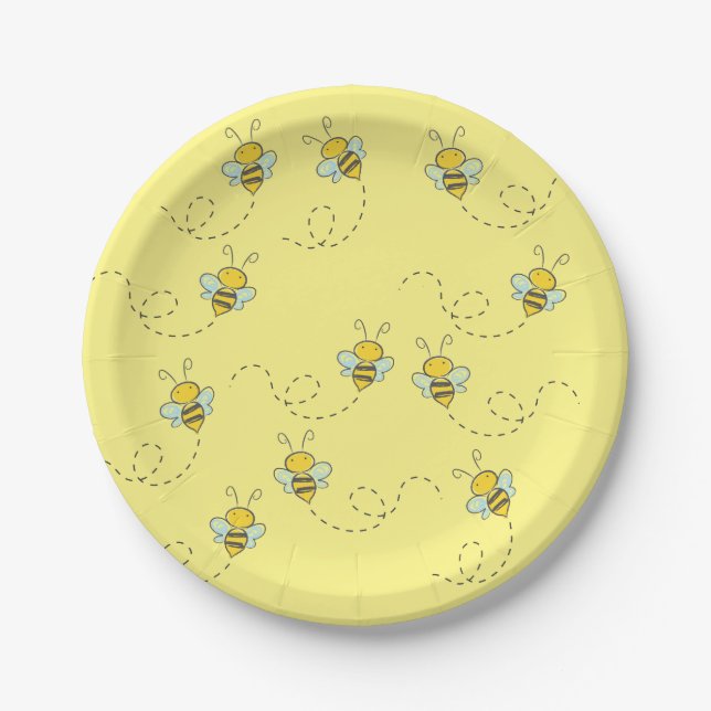Honey Bee Paper Plate (Front)