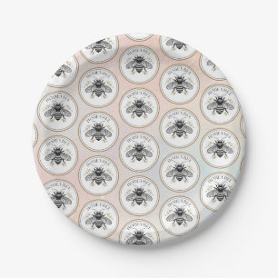 Honey Bee Paper Plate