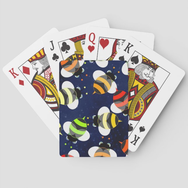 Honey Bee Pattern Playing Cards (Back)