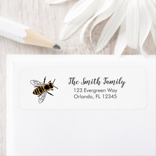 Honey Bee Peinture Insect Adresse (En situation)