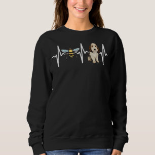 Honey Bee Petit Basset Griffon Vendeen Heartbeat D Sweatshirt