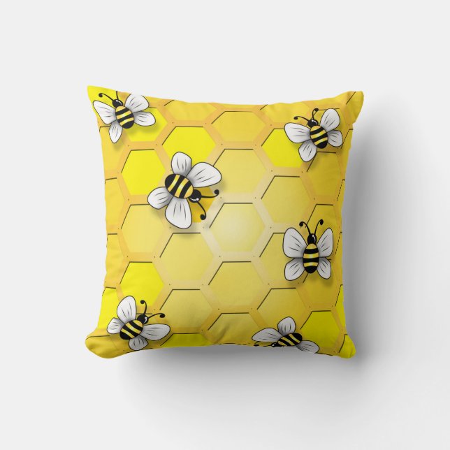 Honey Bee Pillow (Front)