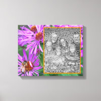 Honey Bee Pink Aster Flower Create Your Own Photo