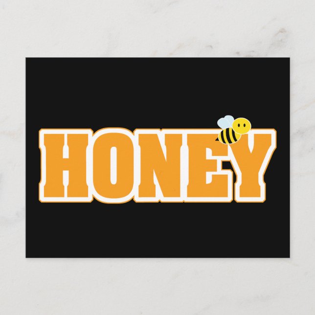 HONEY BEE POSTCARD (Front)