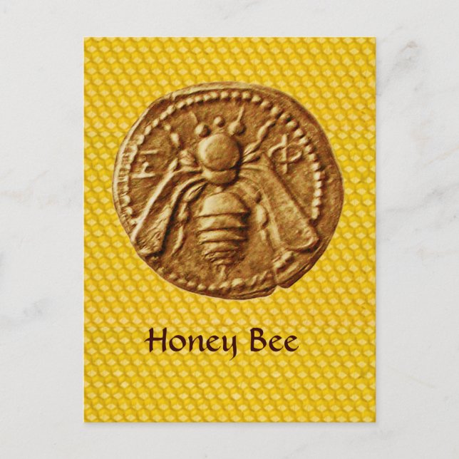 HONEY BEE POSTCARD (Front)