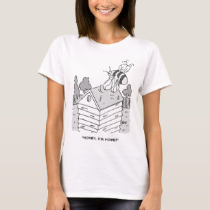 Honey Bee Returns to its Beehive Funny T-Shirt