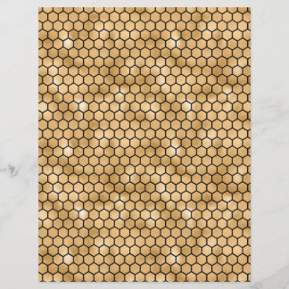 Honey Bee Scrapbook Paper Sheet