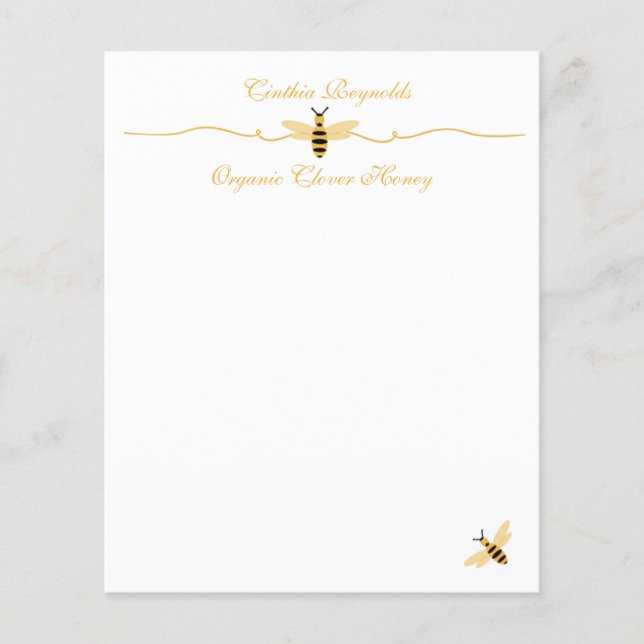 Honey Bee Stationery (Front)